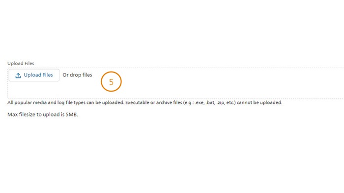 Upload files