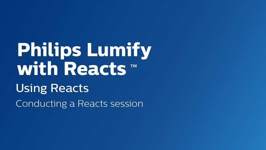 conducting a reacts session