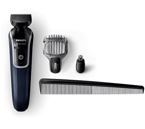 a shaver with accessories